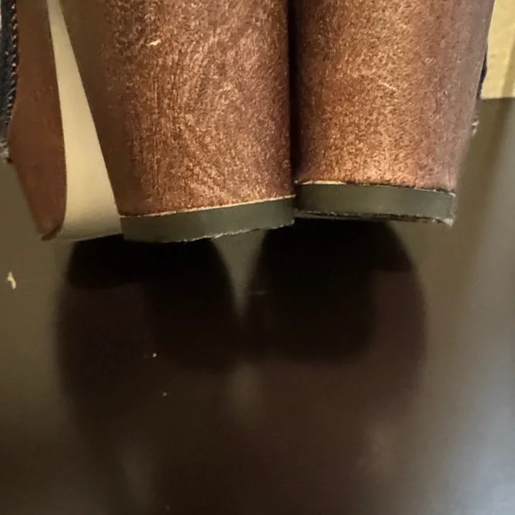 Dollhouse Dark Blue Denim Open-Toe Sandals - Picture 4 of 7